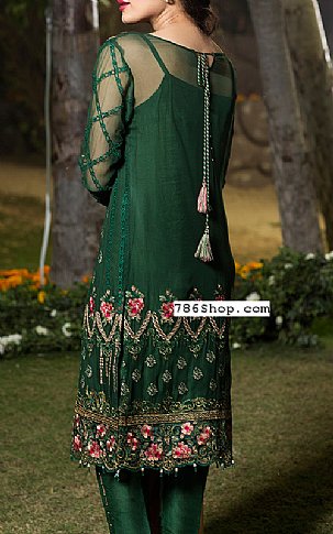 bottle green pakistani suits