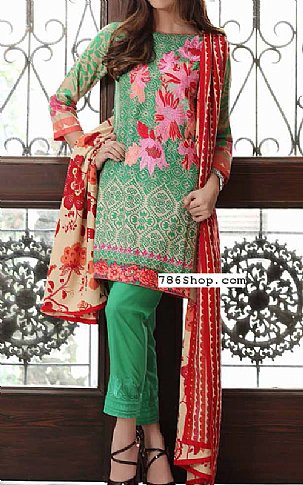 Charizma. Sea Green Staple Suit | Pakistani Dresses in USA- Image 1