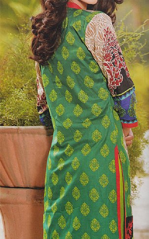 Charizma by Riaz Art. Brown/Green Lawn Suit | Pakistani Dresses in USA- Image 2