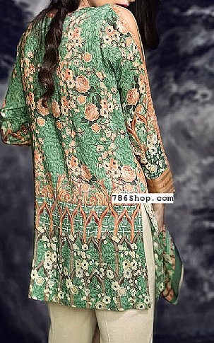 Cross Stitch Green Linen Suit (2 Pcs) | Pakistani Dresses in USA- Image 2
