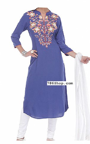  Blueberry Georgette Suit | Pakistani Dresses in USA- Image 1