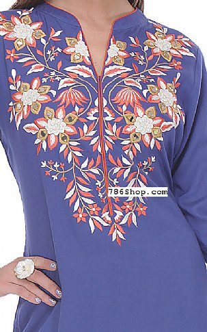  Blueberry Georgette Suit | Pakistani Dresses in USA- Image 2