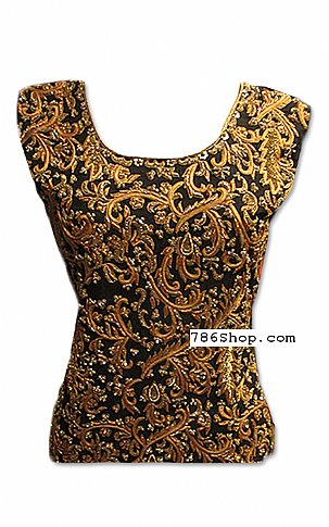 Taiba Boutique Black Crinkle Chiffon Suit | Pakistani Dresses in USA- Image 2