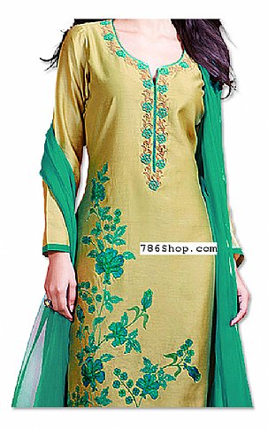  Mehdi/Sea Green Georgette Suit | Pakistani Dresses in USA- Image 2