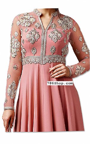 Tea Pink Georgette Suit | Pakistani Dresses in USA- Image 2