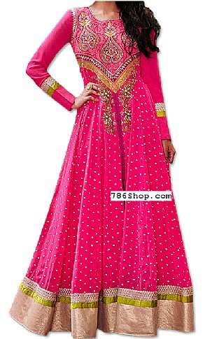  Hot Pink Georgette Suit | Pakistani Dresses in USA- Image 1