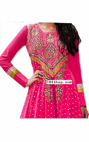  Hot Pink Georgette Suit | Pakistani Dresses in USA- Image 2