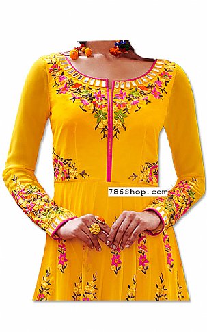  Yellow Chiffon Suit | Pakistani Dresses in USA- Image 2