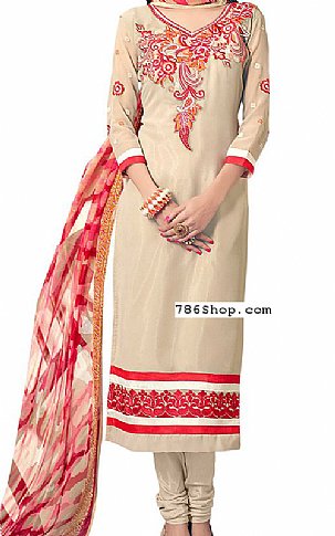  Ivory Georgette Suit | Pakistani Dresses in USA- Image 1