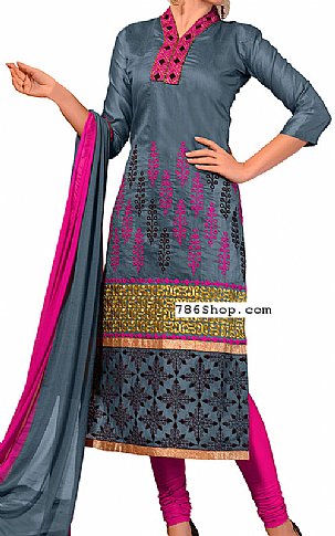  Dark Grey Georgette Suit | Pakistani Dresses in USA- Image 1