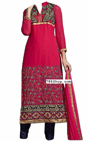  Magenta Georgette Suit | Pakistani Dresses in USA- Image 1