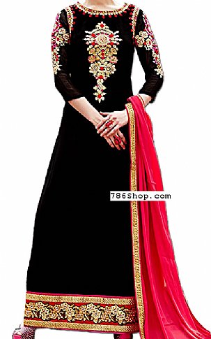  Black Georgette Suit | Pakistani Dresses in USA- Image 1