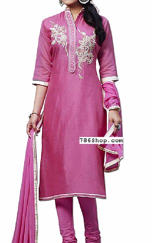  Hot Pink Georgette Suit | Pakistani Dresses in USA- Image 1