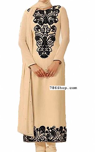  Ivory Georgette Suit | Pakistani Dresses in USA- Image 1