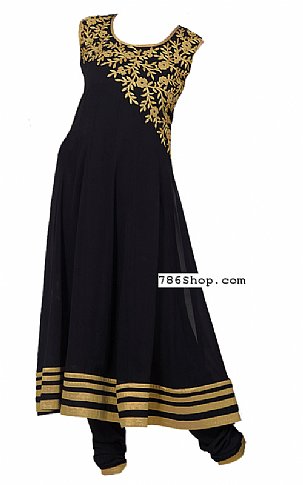  Black Georgette Suit | Pakistani Dresses in USA- Image 1