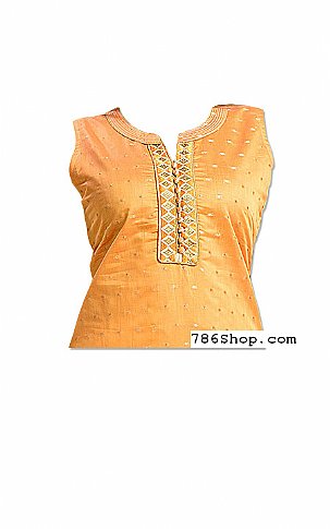  Golden Georgette Suit | Pakistani Dresses in USA- Image 2