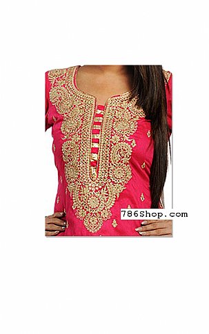  Pink/Turquoise Georgette Suit | Pakistani Dresses in USA- Image 2