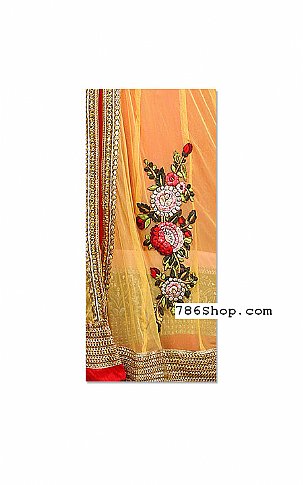  Yellow Net Suit | Pakistani Dresses in USA- Image 2