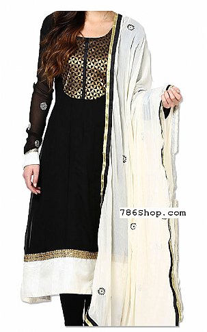  Black Georgette Suit | Pakistani Dresses in USA- Image 1