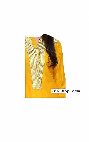  Yellow/Orange Georgette Suit | Pakistani Dresses in USA- Image 2