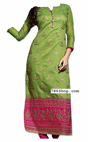  Green Georgette Suit | Pakistani Dresses in USA- Image 1