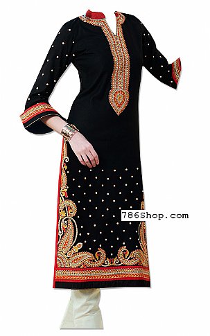  Black Georgette Suit | Pakistani Dresses in USA- Image 1