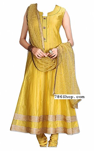  Yellow Chiffon Suit | Pakistani Dresses in USA- Image 1