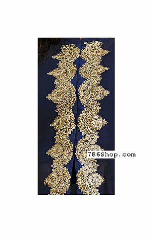  Navy Blue Chiffon Suit | Pakistani Dresses in USA- Image 2