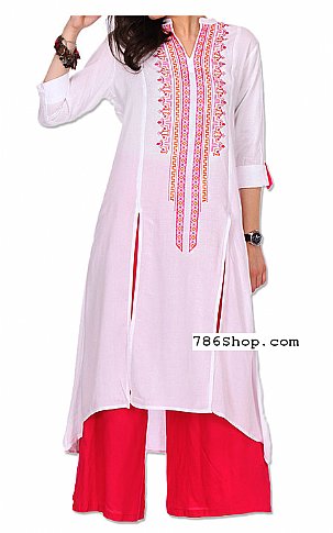  White Georgette Suit | Pakistani Dresses in USA- Image 1