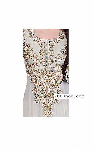  Off-white Chiffon Suit | Pakistani Dresses in USA- Image 2