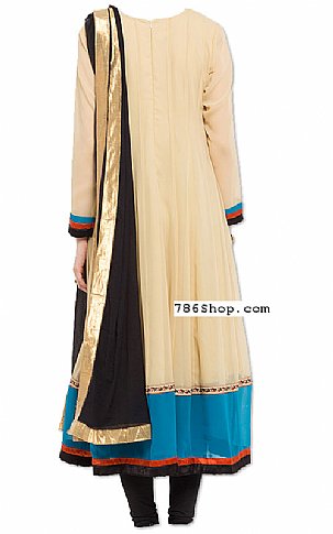  Ivory Chiffon Suit | Pakistani Dresses in USA- Image 2