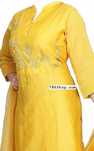 Yellow Georgette Suit | Pakistani Dresses in USA- Image 2