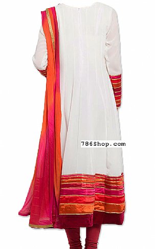  Off-white Chiffon Suit | Pakistani Dresses in USA- Image 2