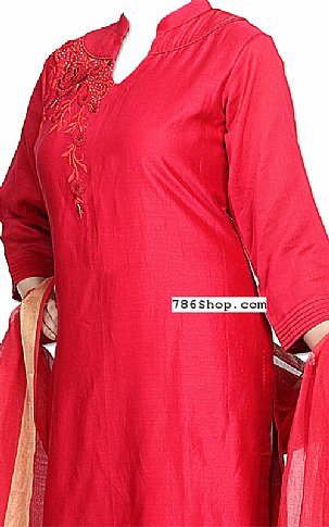  Carrot Silk Suit | Pakistani Dresses in USA- Image 2