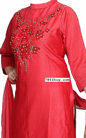  Carrot Silk Suit | Pakistani Dresses in USA- Image 2