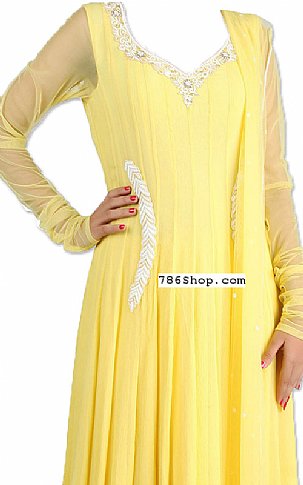  Yellow Chiffon Suit | Pakistani Dresses in USA- Image 2