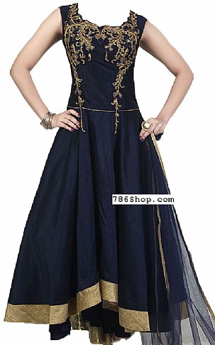  Blue Georgette Suit | Pakistani Dresses in USA- Image 1