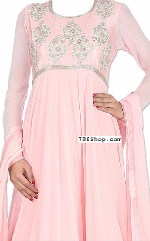  Pink Chiffon Suit | Pakistani Dresses in USA- Image 2