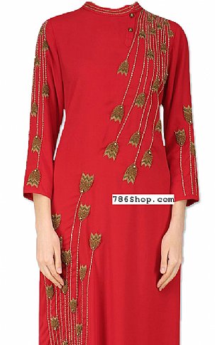  Red Georgette Suit | Pakistani Dresses in USA- Image 2