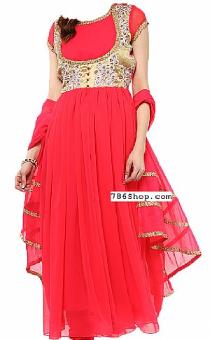  Carrot Chiffon Suit | Pakistani Dresses in USA- Image 1