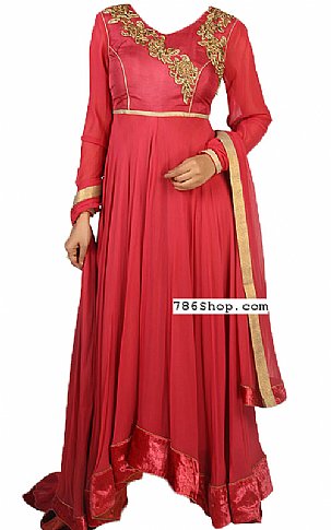  Cardinal Chiffon Suit | Pakistani Dresses in USA- Image 1