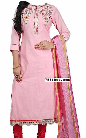  Pink Georgette Suit | Pakistani Dresses in USA- Image 1