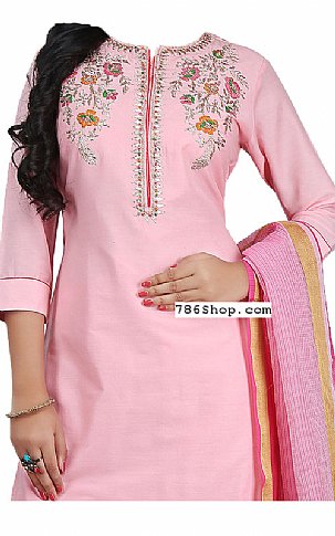  Pink Georgette Suit | Pakistani Dresses in USA- Image 2