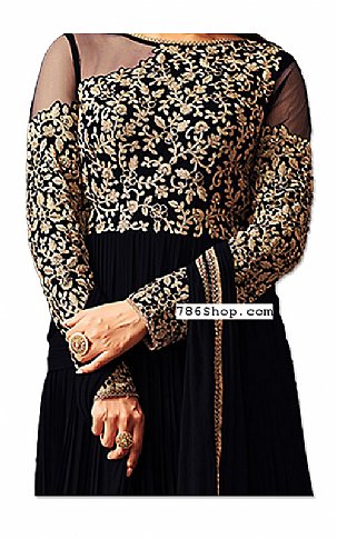  Black Chiffon Suit | Pakistani Dresses in USA- Image 2