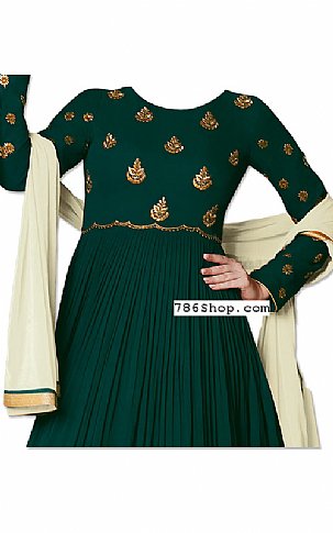  Teal Georgette Suit | Pakistani Dresses in USA- Image 2