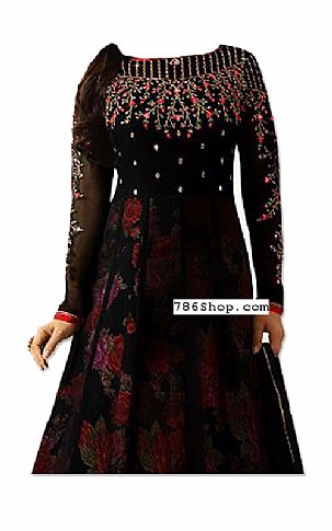 Black Chiffon Suit | Pakistani Dresses in USA