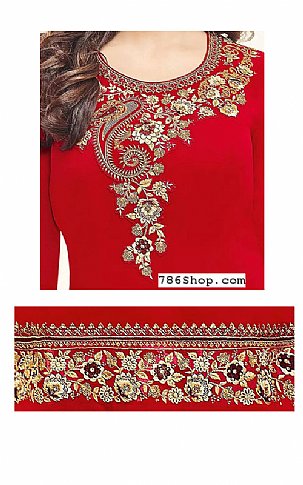  Red Georgette Suit | Pakistani Dresses in USA- Image 2