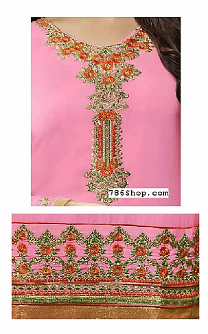  Pink Georgette Suit | Pakistani Dresses in USA- Image 2