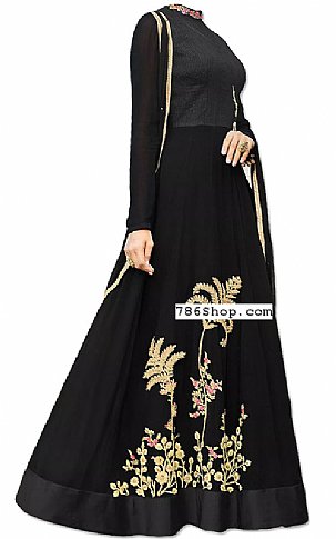  Black Georgette Suit | Pakistani Dresses in USA- Image 1