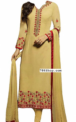  Light Green Georgette Suit | Pakistani Dresses in USA- Image 1